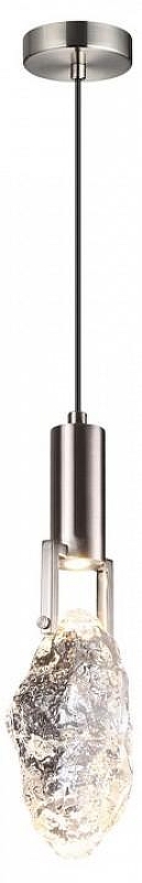 Подвесной светильник Odeon Light L1a 6696/5L цвет плафона/подвески Прозрачный, цвет арматуры Никель