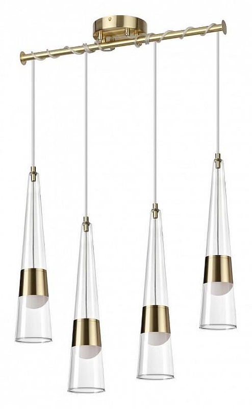 Подвесной светильник Odeon Light Lump 5043/42L цвет плафона/подвески Прозрачный, цвет арматуры Золото