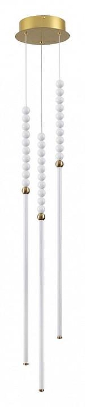 Подвесной светильник Odeon Light Monella 6639/33L цвет плафона/подвески Белый, цвет арматуры Бронза