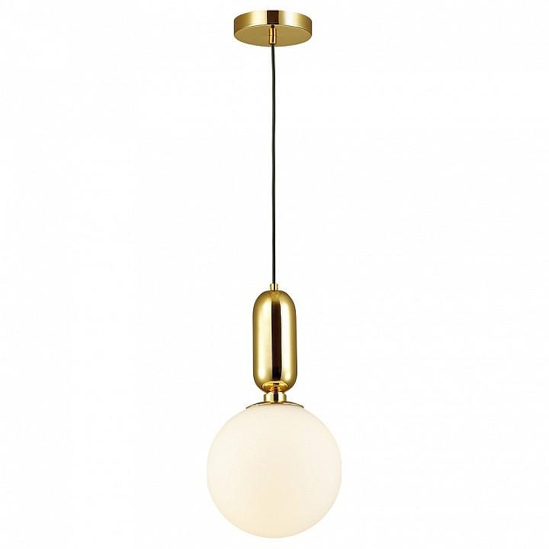 Подвесной светильник Odeon Light Ok1a 4669/1 цвет плафона/подвески Белый, цвет арматуры Золото