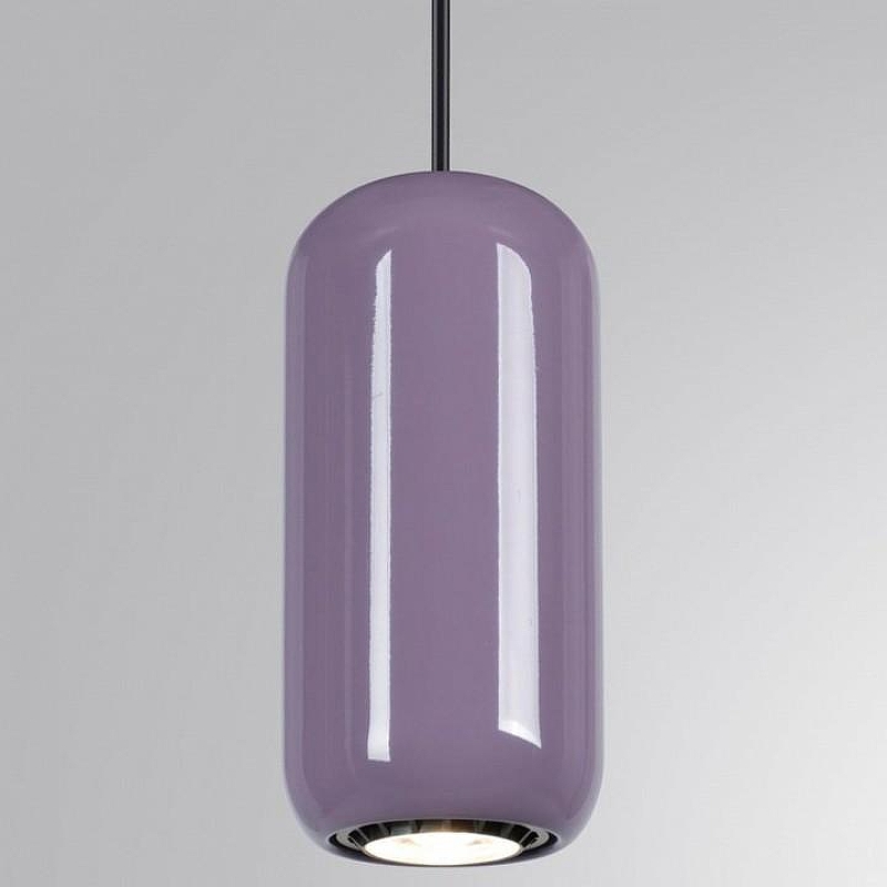 Подвесной светильник Odeon Light Ovali 5053/1 цвет плафона/подвески Фиолетовый, цвет арматуры Черный