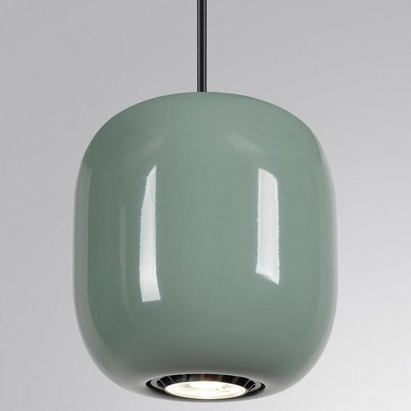 Подвесной светильник Odeon Light Ovali 5053/1C цвет плафона/подвески Зеленый, цвет арматуры Черный