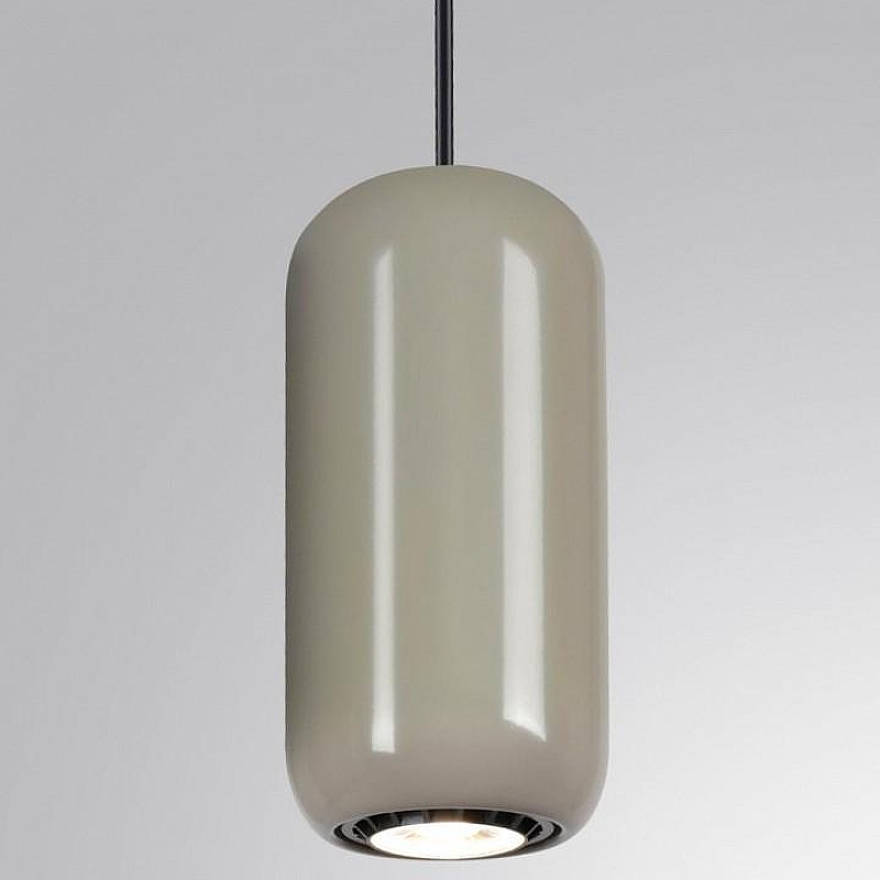 Подвесной светильник Odeon Light Ovali 5053/1D цвет плафона/подвески Серый, цвет арматуры Черный