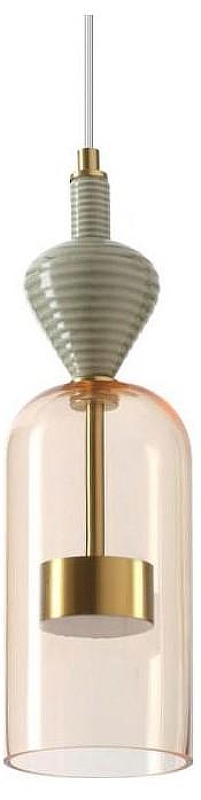 Подвесной светильник Odeon Light Palleta 5045/12LB цвет плафона/подвески Оранжевый, цвет арматуры Бронза