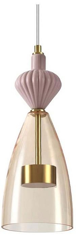 Подвесной светильник Odeon Light Palleta 5045/12LC цвет плафона/подвески Оранжевый, цвет арматуры Бронза