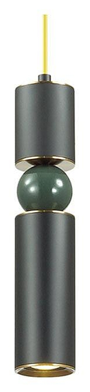 Подвесной светильник Odeon Light Sakra 4075/5L цвет плафона/подвески Зеленый, Золото, Черный, цвет арматуры Черный