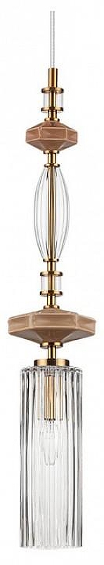 Подвесной светильник Odeon Light Terra 5414/1A цвет плафона/подвески Прозрачный, цвет арматуры Бежевый, Бронза, Терракот