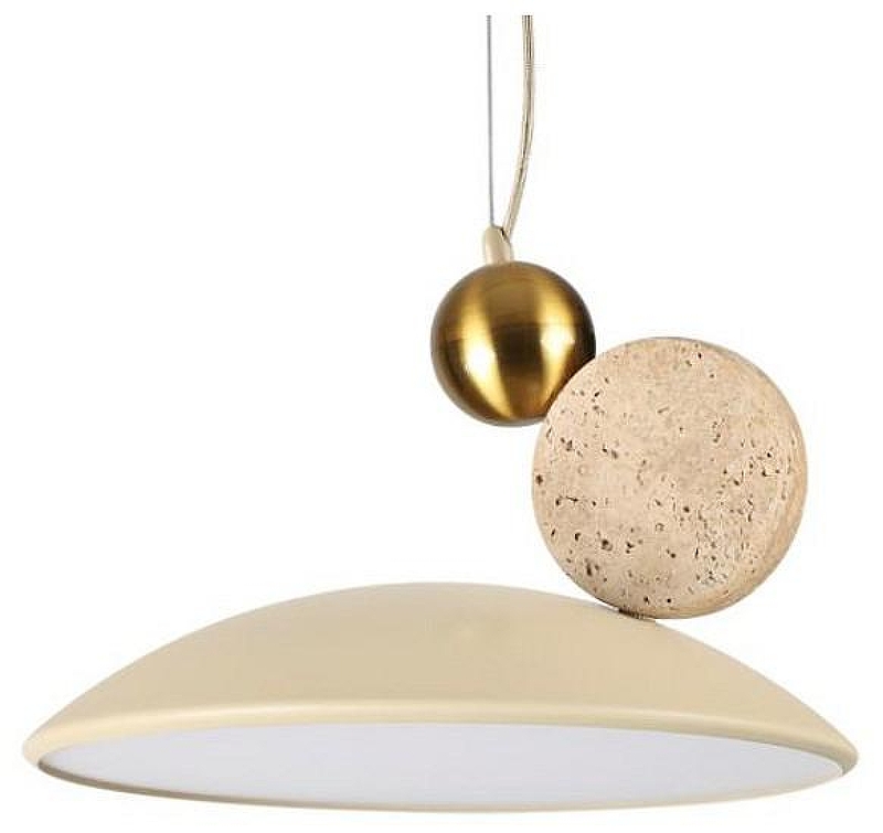 Подвесной светильник Odeon Light Travert1no 6625/20L цвет плафона/подвески Бежевый, цвет арматуры Бежевый