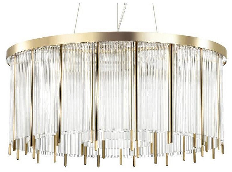 Подвесной светильник Odeon Light York 4788/10 цвет плафона/подвески Прозрачный, цвет арматуры Золото