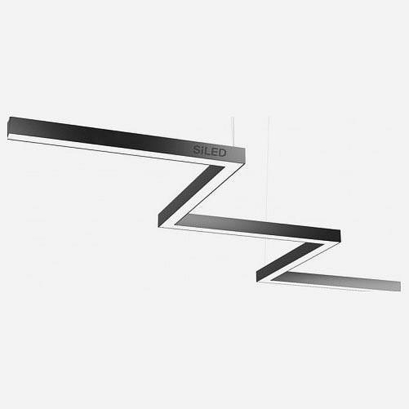 Подвесной светильник Siled SNAKE-02 7370488 цвет плафона/подвески Черный, цвет арматуры Черный