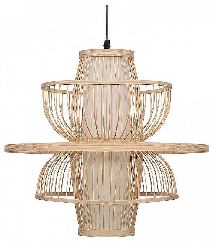 Подвесной светильник ST-Luce ALMA SL6241.513.01 цвет плафона/подвески Белый, Коричневый, цвет арматуры Черный