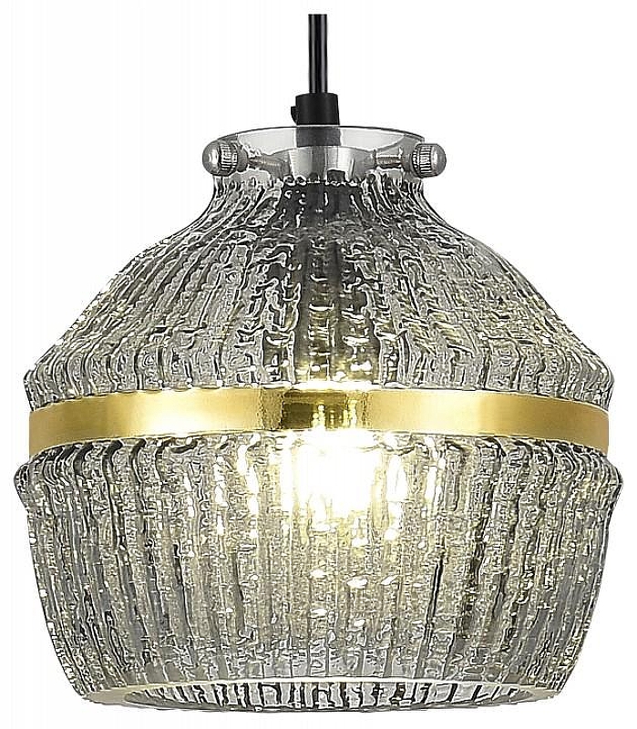 Подвесной светильник ST-Luce COCOON SL1661.413.01 цвет плафона/подвески Светло-серый, цвет арматуры Черный