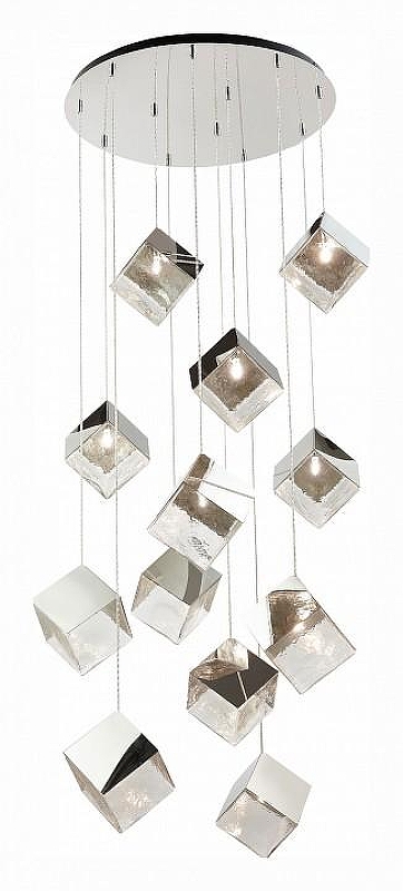 Подвесной светильник ST-Luce R1ello SL1182.103.12 цвет плафона/подвески Прозрачный, Хром, цвет арматуры Хром