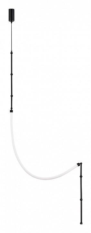 Подвесной светильник ST-Luce Strap SL6132.401.20 цвет плафона/подвески Белый, Черный, цвет арматуры Черный