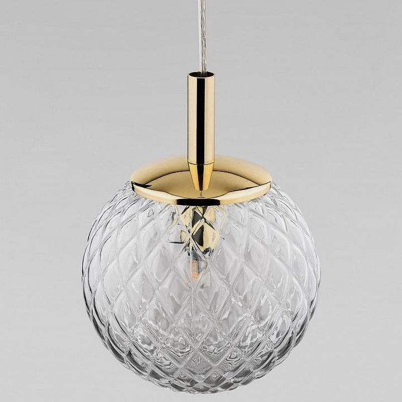 Подвесной светильник TK Lighting Cadix 759 Cadix Gold цвет плафона/подвески Прозрачный, цвет арматуры Золото