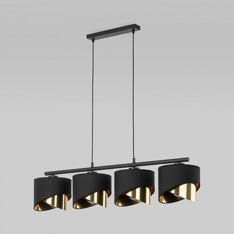 Подвесной светильник TK Lighting Grant Black 4825 Grant Black цвет плафона/подвески Черный, Золото, цвет арматуры Черный