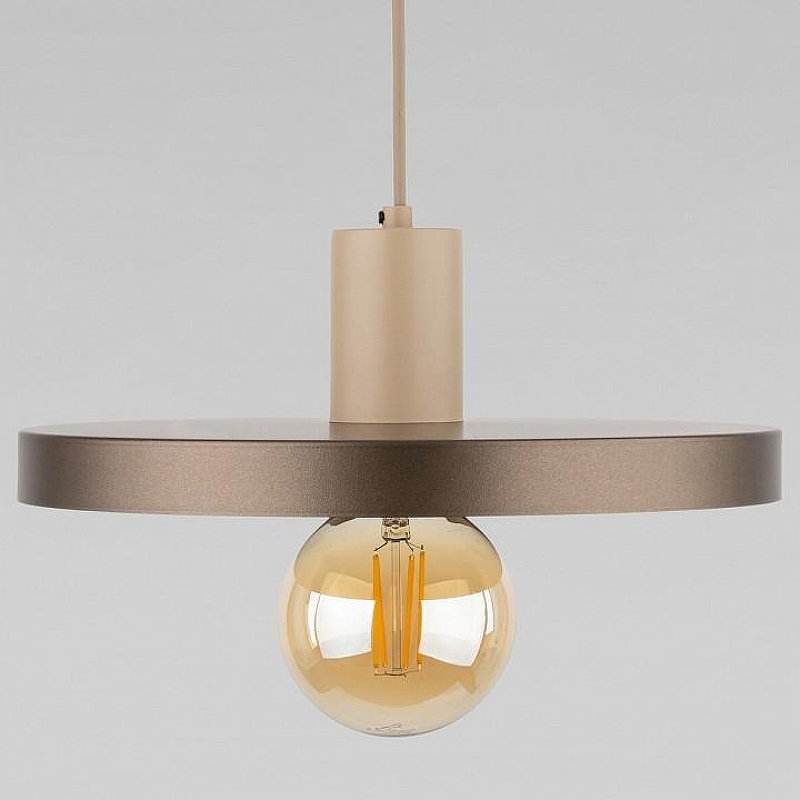 Подвесной светильник TK Lighting SILA 10757 SILA SABIA BROWN цвет плафона/подвески Бежевый, цвет арматуры Бежевый