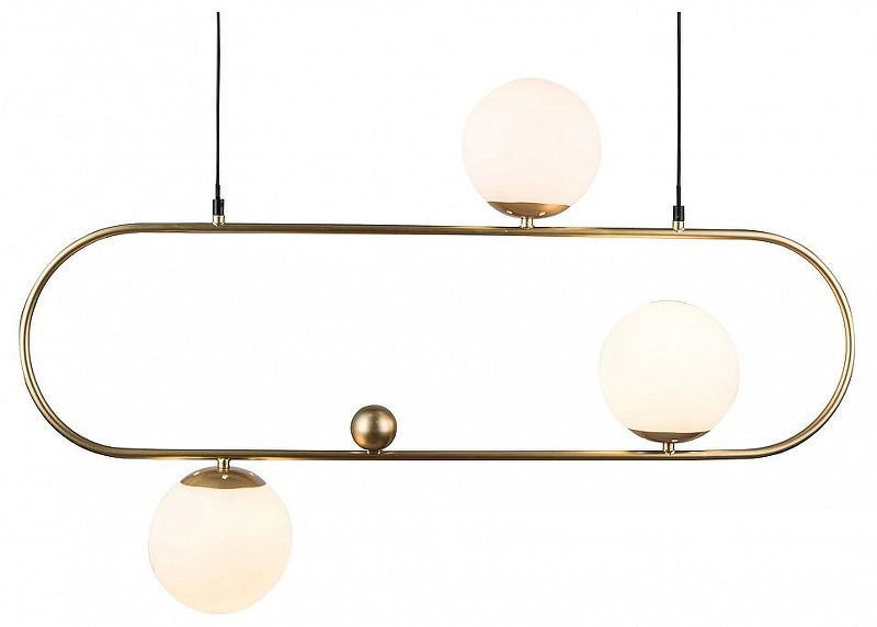 Подвесной светильник TopLight Aleesha TL1228H-03GD цвет плафона/подвески Белый, цвет арматуры Золото