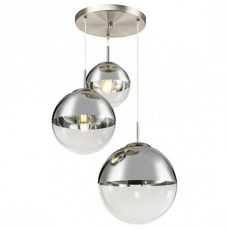Подвесной светильник TopLight Glass TL1203H-03CH цвет плафона/подвески Прозрачный, цвет арматуры Хром