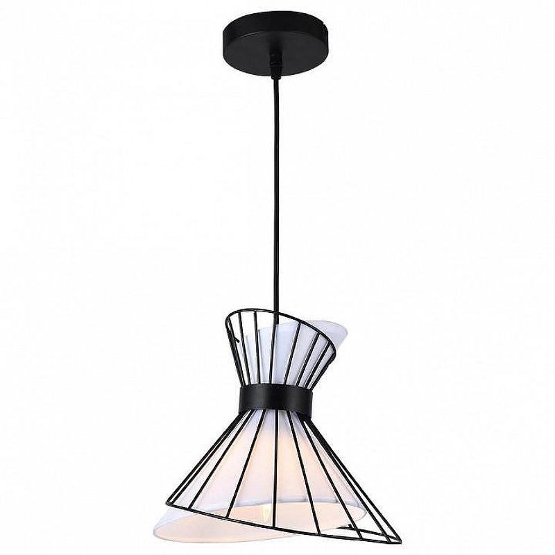 Подвесной светильник TopLight Kathleen TL1218H-01BW цвет плафона/подвески Белый, цвет арматуры Черный