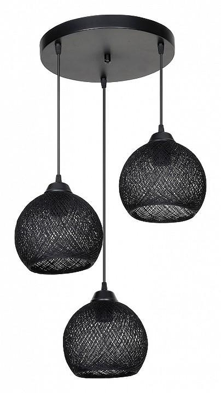 Подвесной светильник TopLight Lizbeth TL1612R-03BK цвет плафона/подвески Черный, цвет арматуры Черный