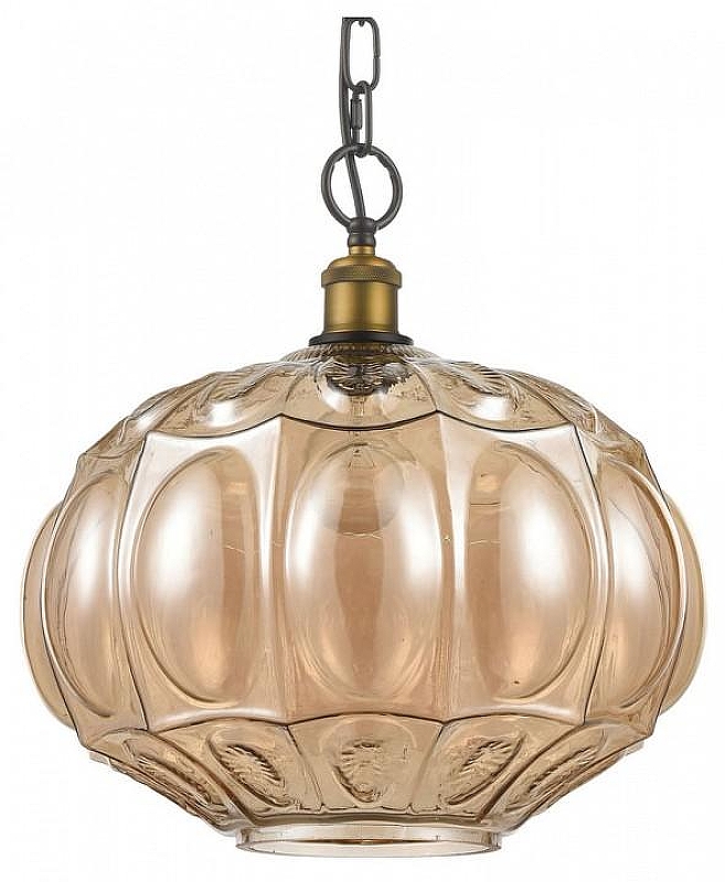 Подвесной светильник Vele Luce Helen VL4266P21 цвет плафона/подвески Оранжевый, цвет арматуры Бронза, Коричневый