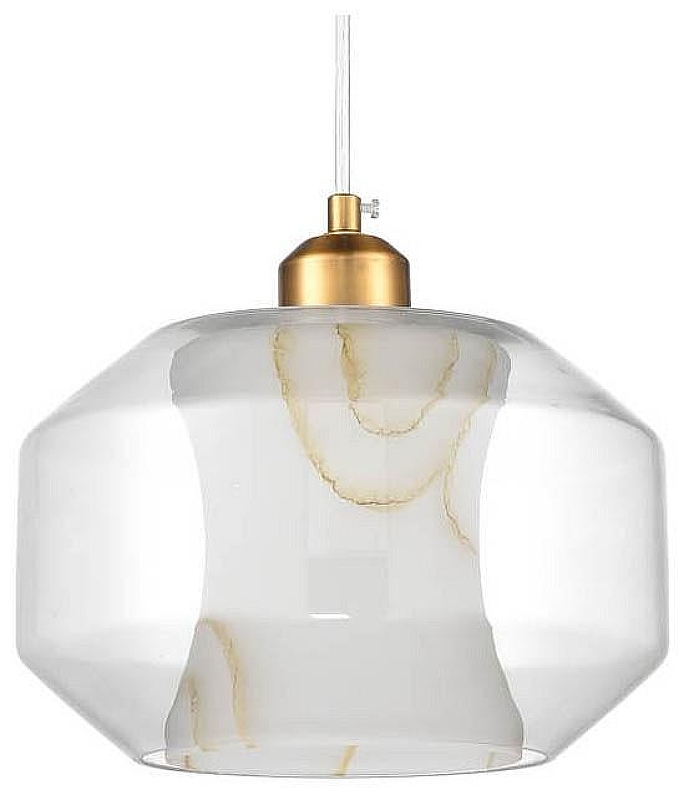 Подвесной светильник Vele Luce Milan VL5724P11 цвет плафона/подвески Белый, Золото, Прозрачный, цвет арматуры Золото