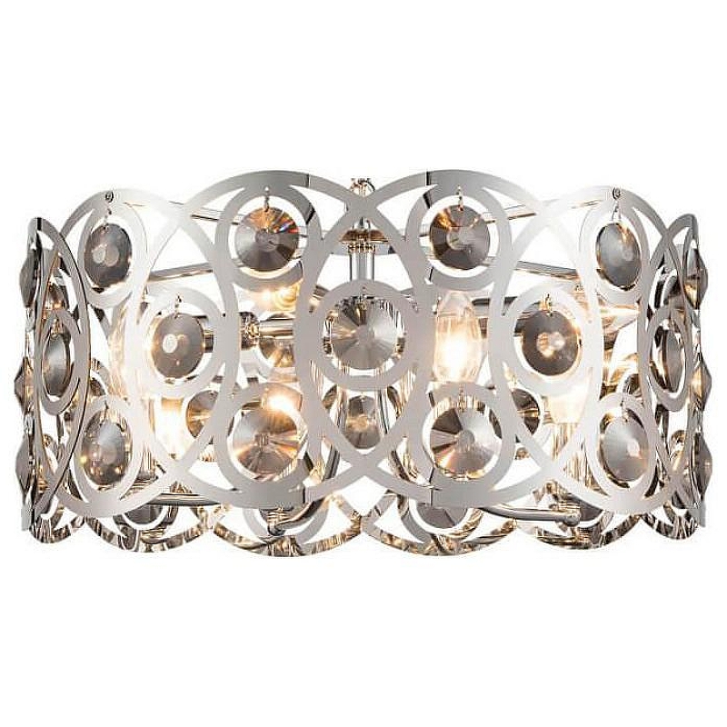 Подвесной светильник Vele Luce Silk VL3143P08 цвет плафона/подвески Светло-серый, цвет арматуры Хром