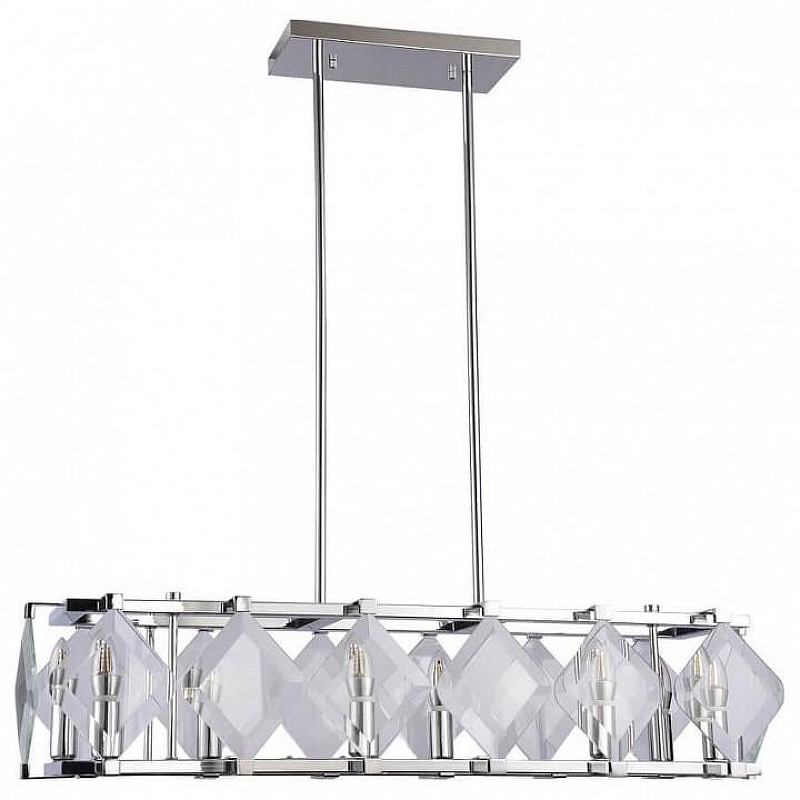 Подвесной светильник Vele Luce Vittoria VL3053L08 цвет плафона/подвески Прозрачный, цвет арматуры Хром