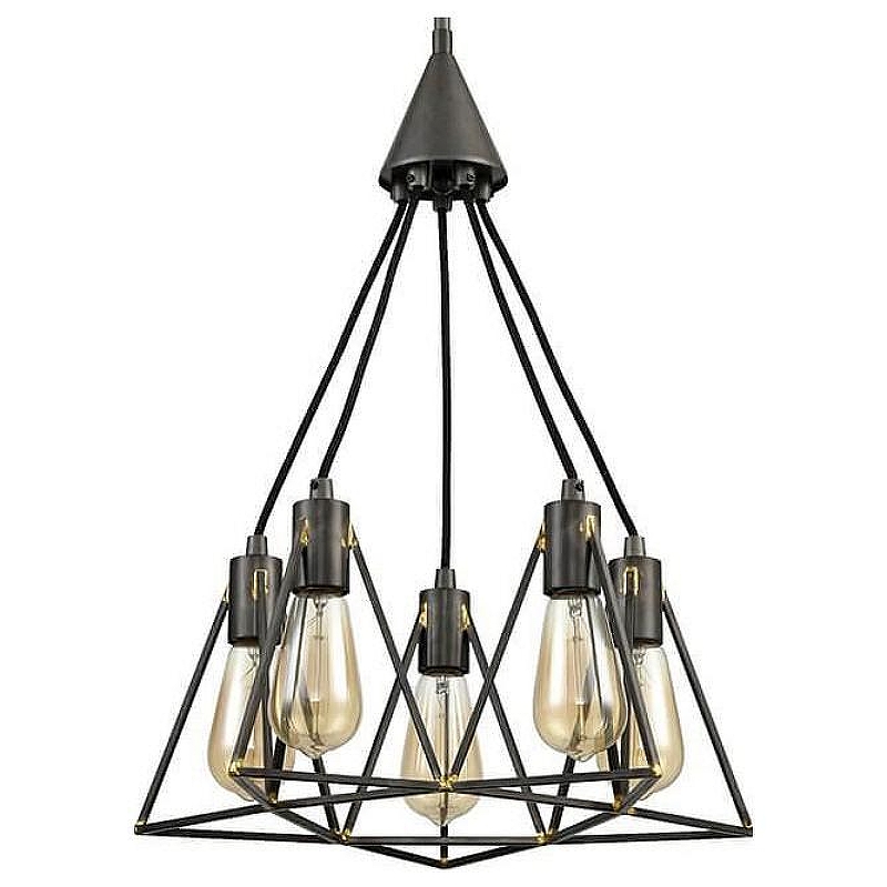 Подвесной светильник Vele Luce VL6136P05 цвет плафона/подвески Коричневый, цвет арматуры Коричневый