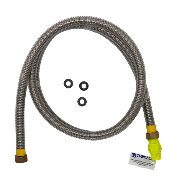 Подводка газовая сильфонная диэлектрическая Tuboflex 1/2" ВР 300 см ПВХ