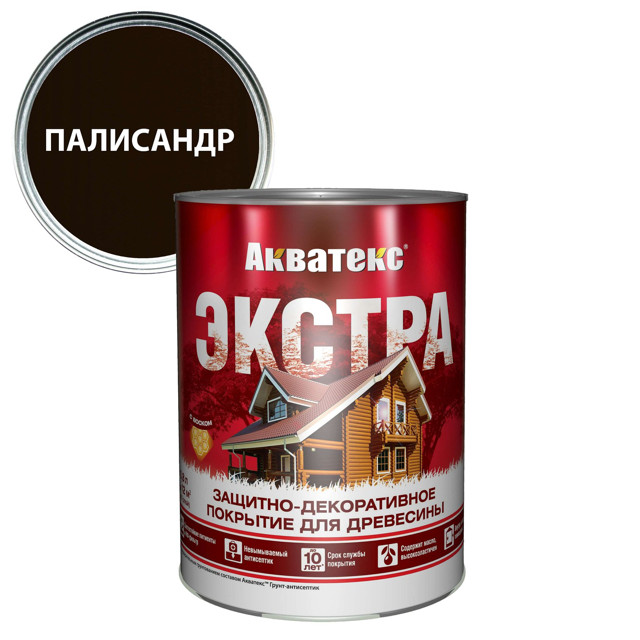 покрытие текстурное АКВАТЕКС Экстра 0,8 л палисандр, арт.18158