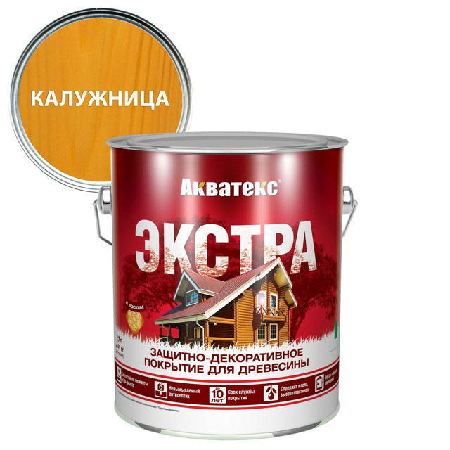 покрытие текстурное АКВАТЕКС Экстра 2,7 л калужница, арт.18167
