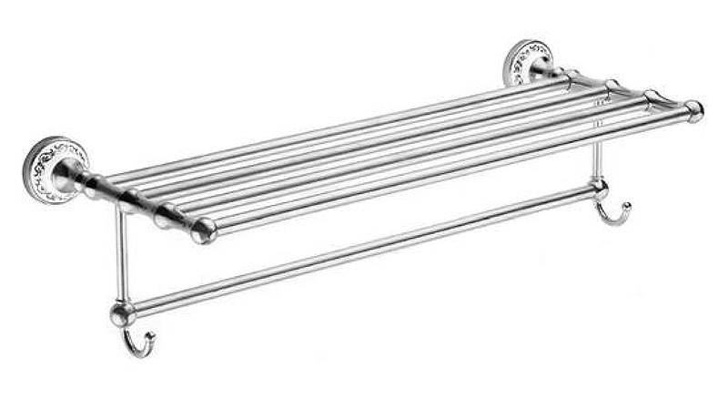 Полка для полотенец Fixsen Bogema FX-78515 Хром Белый