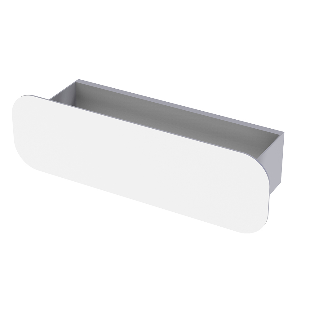 Полка для ванной Flow Radius 300х92х90 мм металл белая (Fl-ra-m30-б)