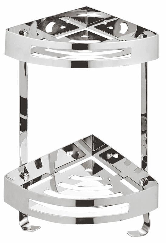 Полка корзина Azario AZ-160-2 угловая цвет Хром