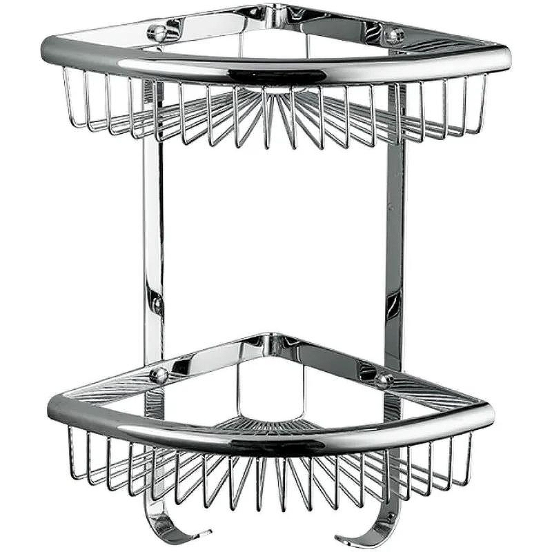 Полка корзина Frap F352-1 угловая Хром