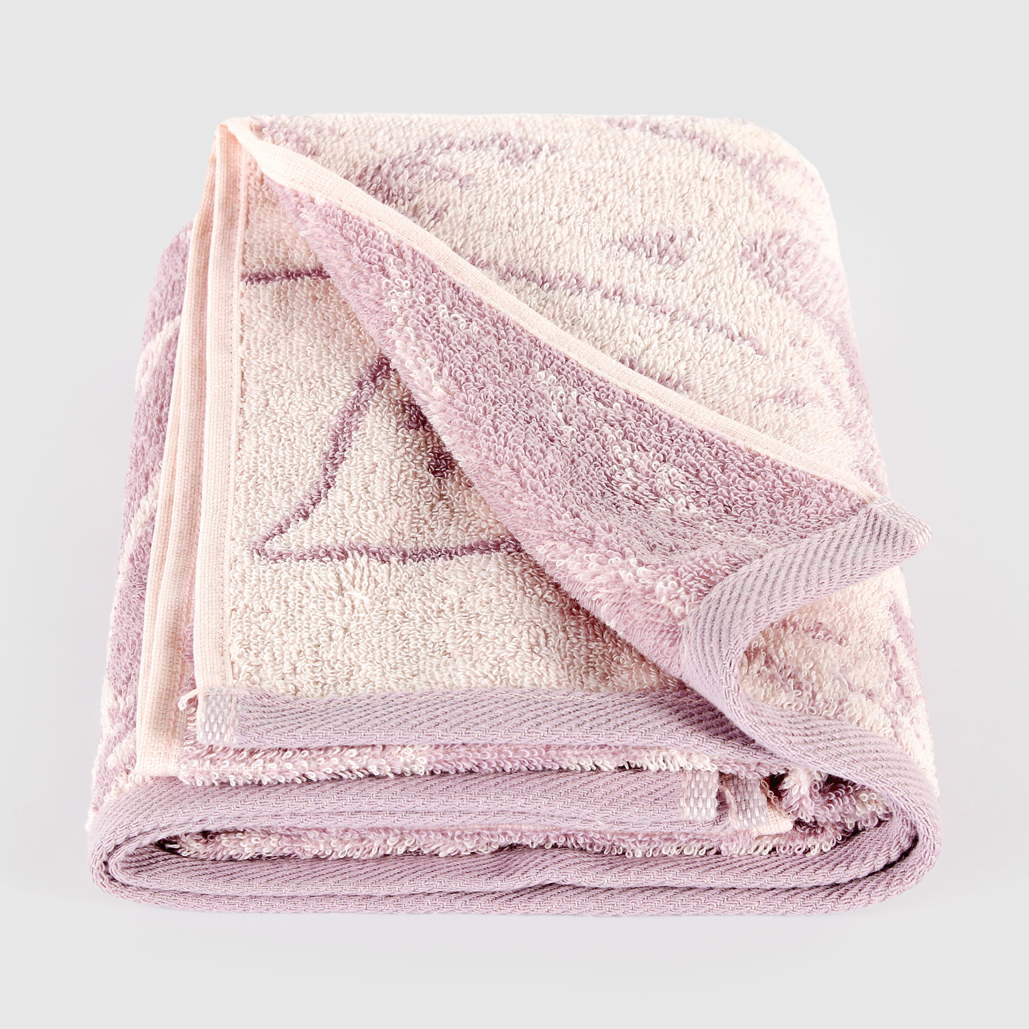 Полотенце Cleanelly Autumn Forest сиреневое с белым 50х90 см
