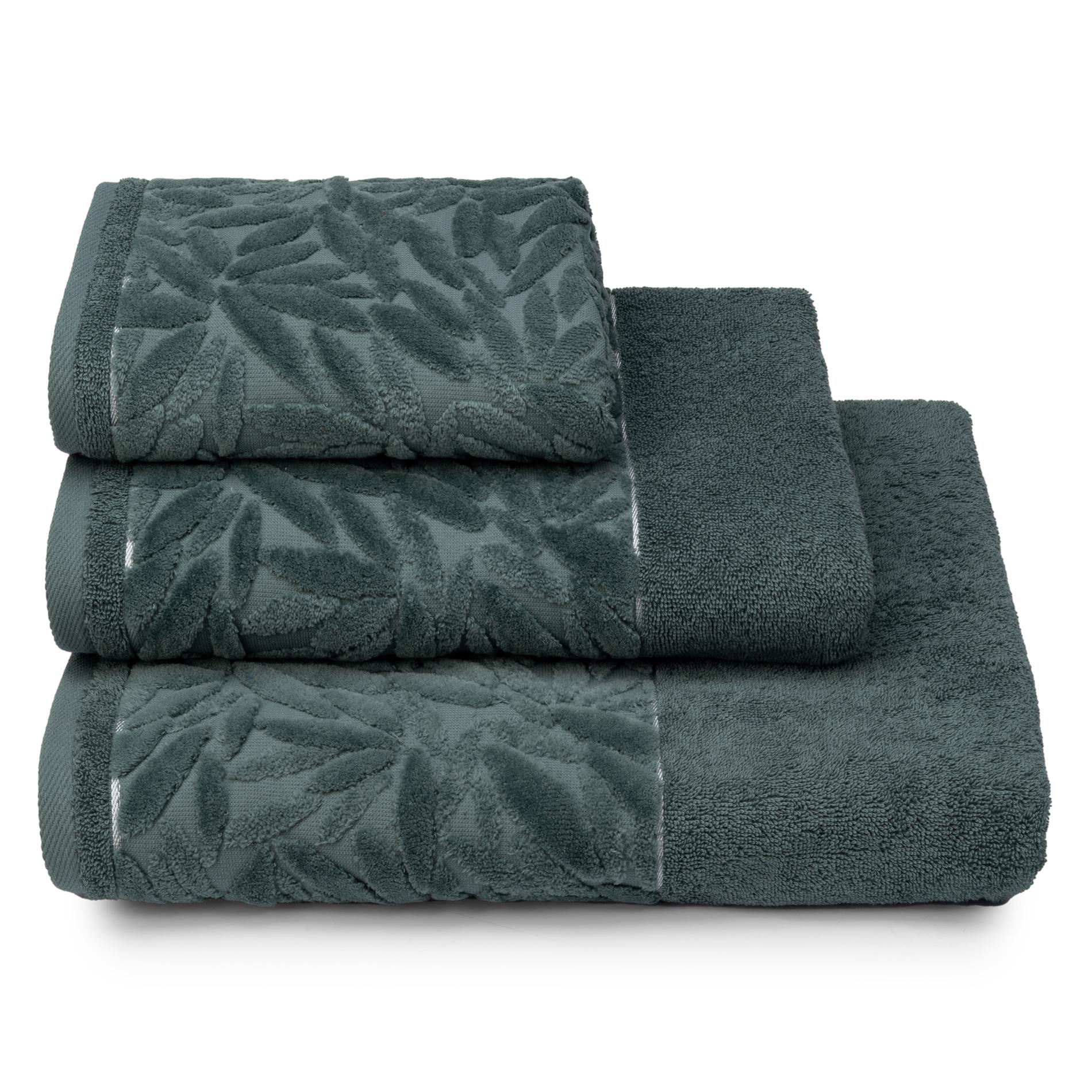 Полотенце Cleanelly Basic Delicate зелено-серый 50х90 см