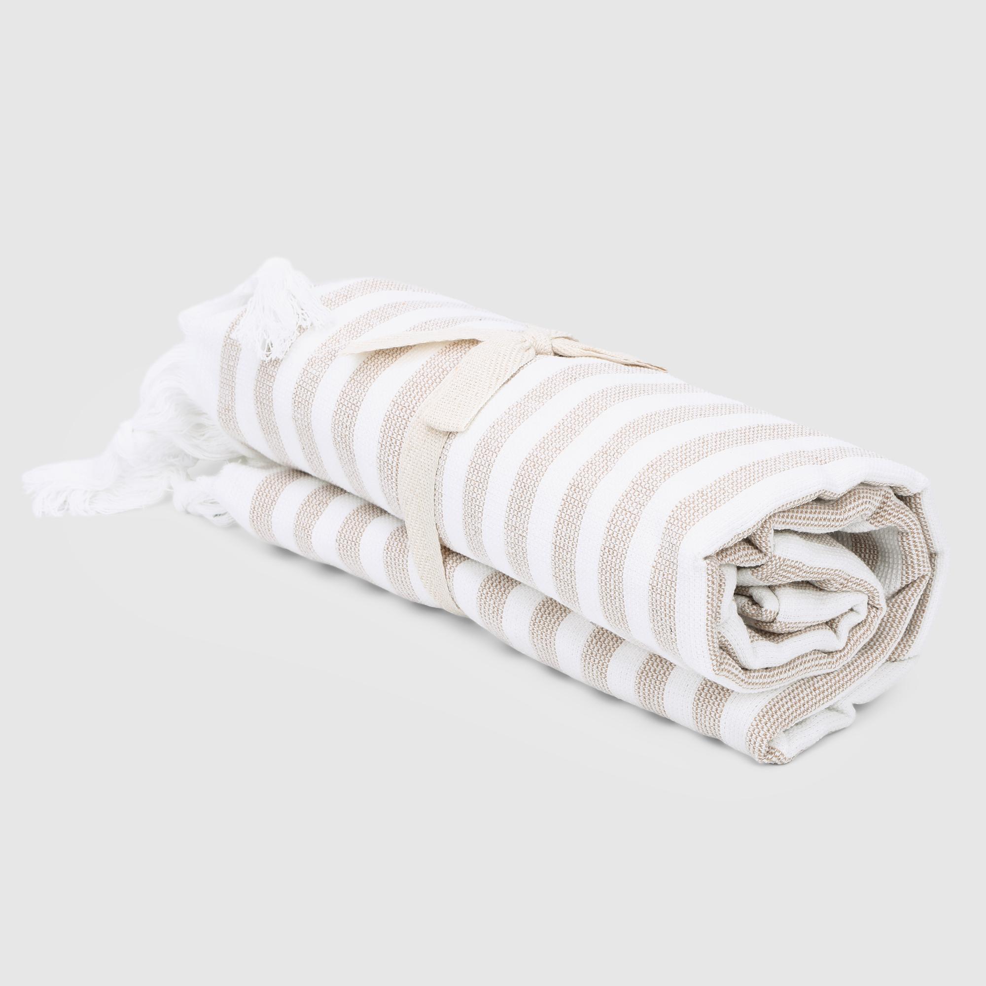 Полотенце Homelines textiles stripes бежевый 90х170 см