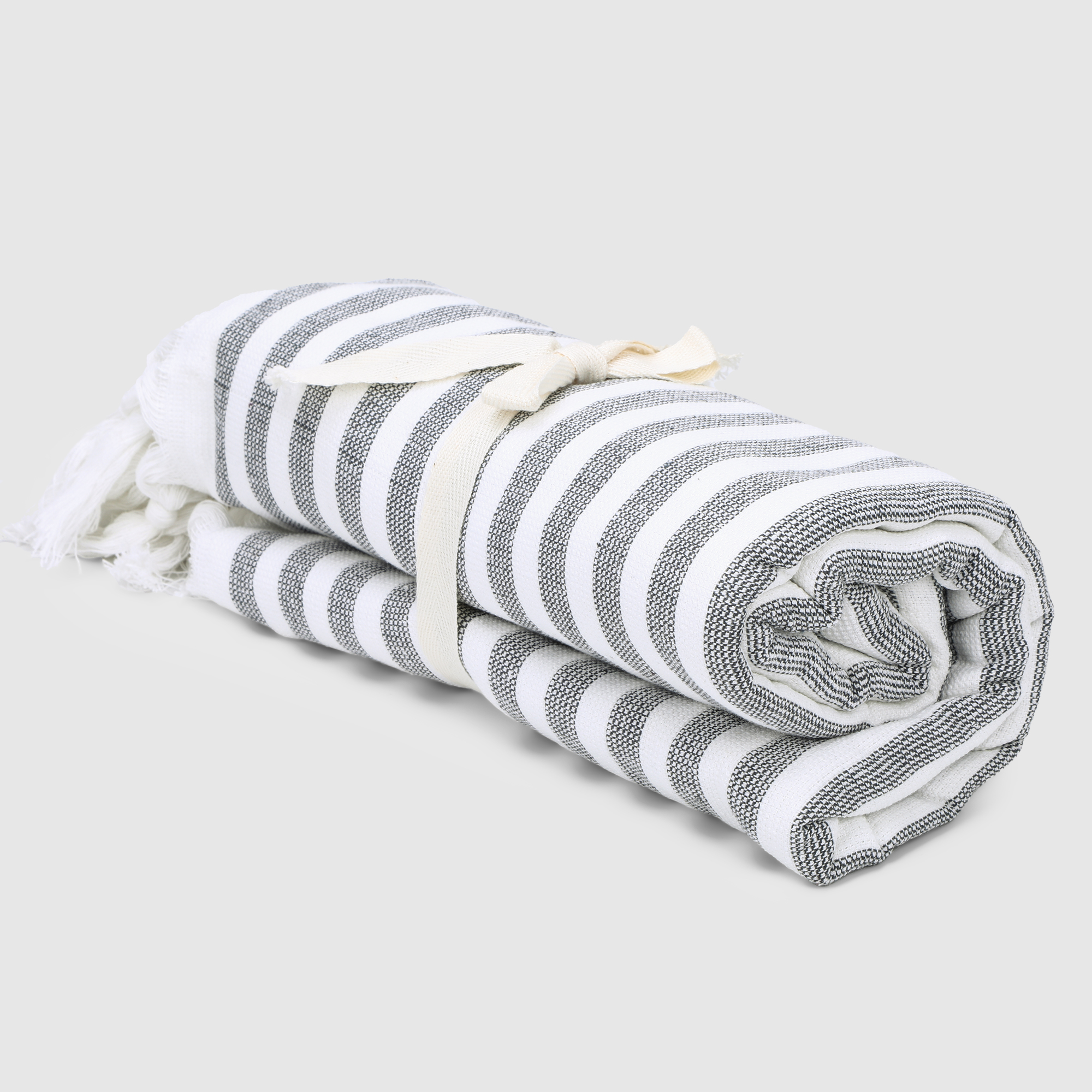 Полотенце Homelines textiles stripes серый 90х170 см