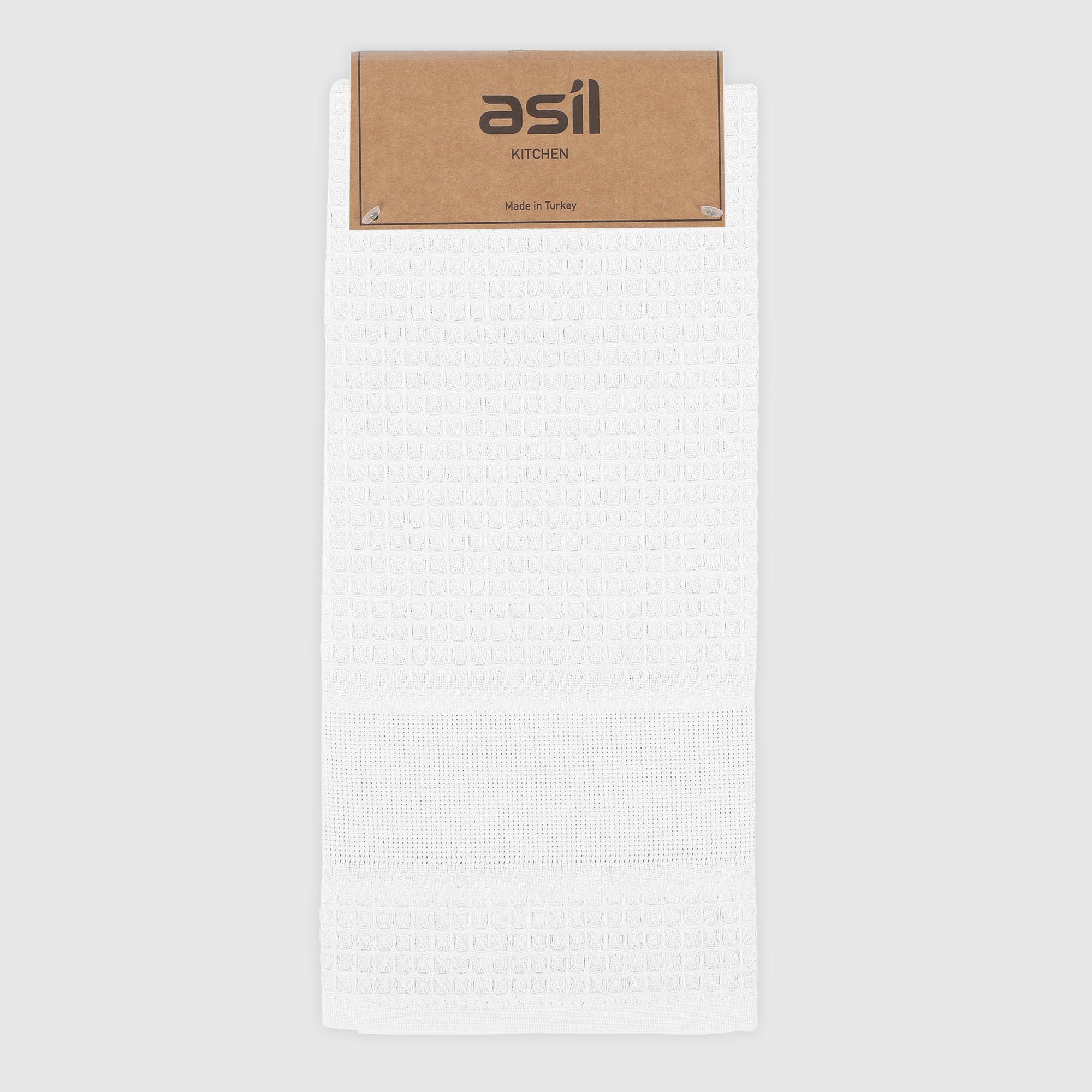 Полотенце кухонное Asil вафля белый 45х70 см