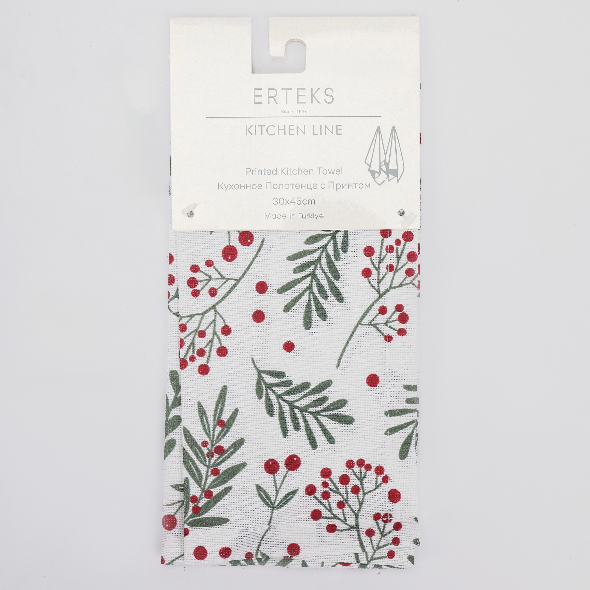 Полотенце кухонное Erteks X-mas омела 30х45 см