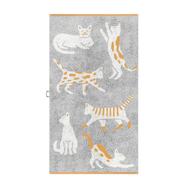 полотенце махр. CLEANELLY Котики 50х90см оранжевое, арт.ПЦ-2602-7316,3