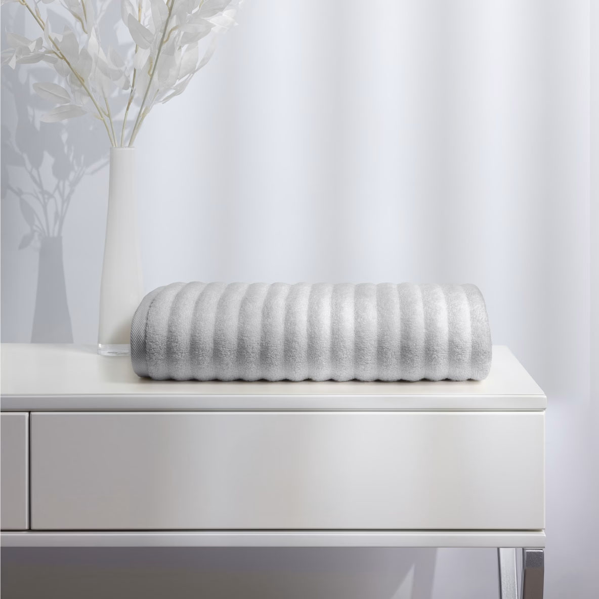 Полотенце Soft Silver 70х140 см Wave Tactile Благородное серебро