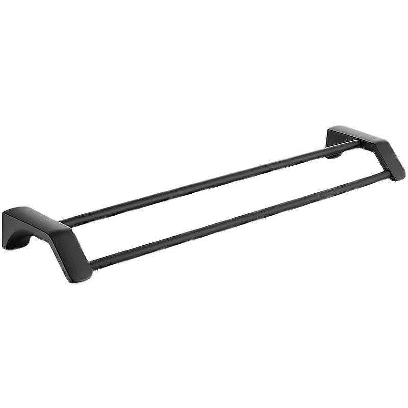 Полотенцедержатель CeramaLux Monelli 70009 двойной Черный матовый