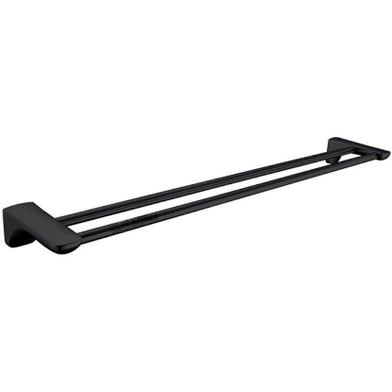 Полотенцедержатель CeramaLux Monelli 70009A двойной Черный матовый