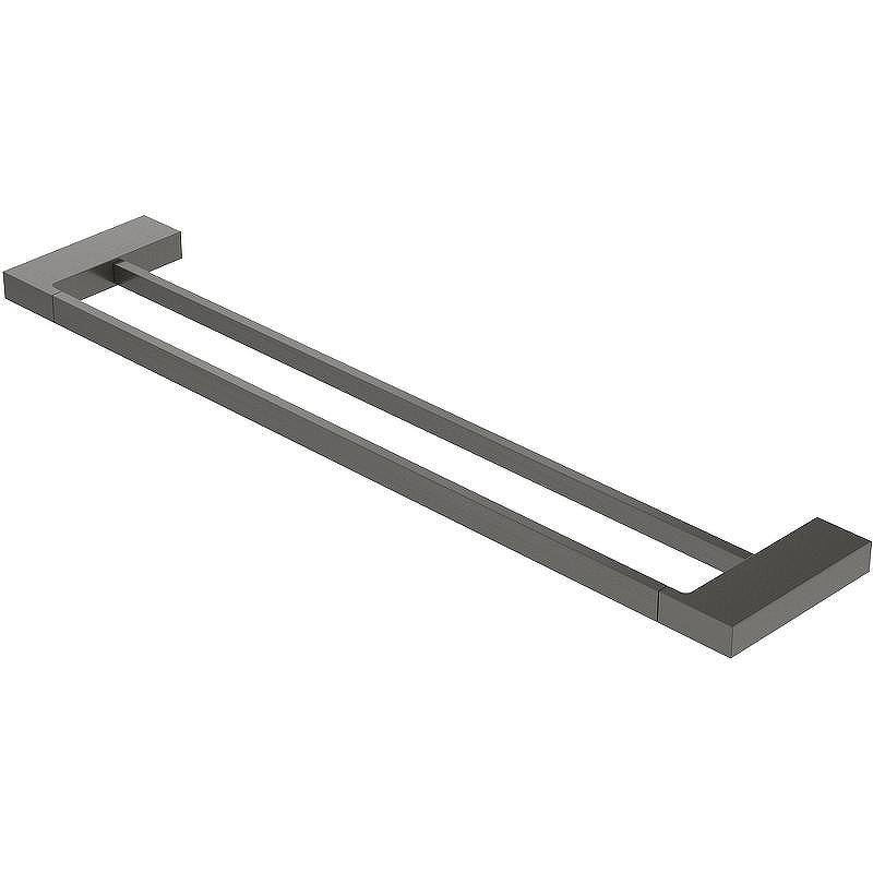 Полотенцедержатель Cezares Slider SLIDER-THD-60-GM двойной Оружейная сталь