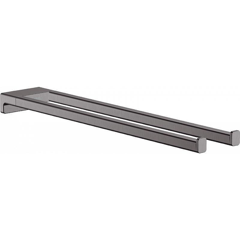 Полотенцедержатель Hansgrohe AddStoris 41770340 двойной Шлифованный черный хром