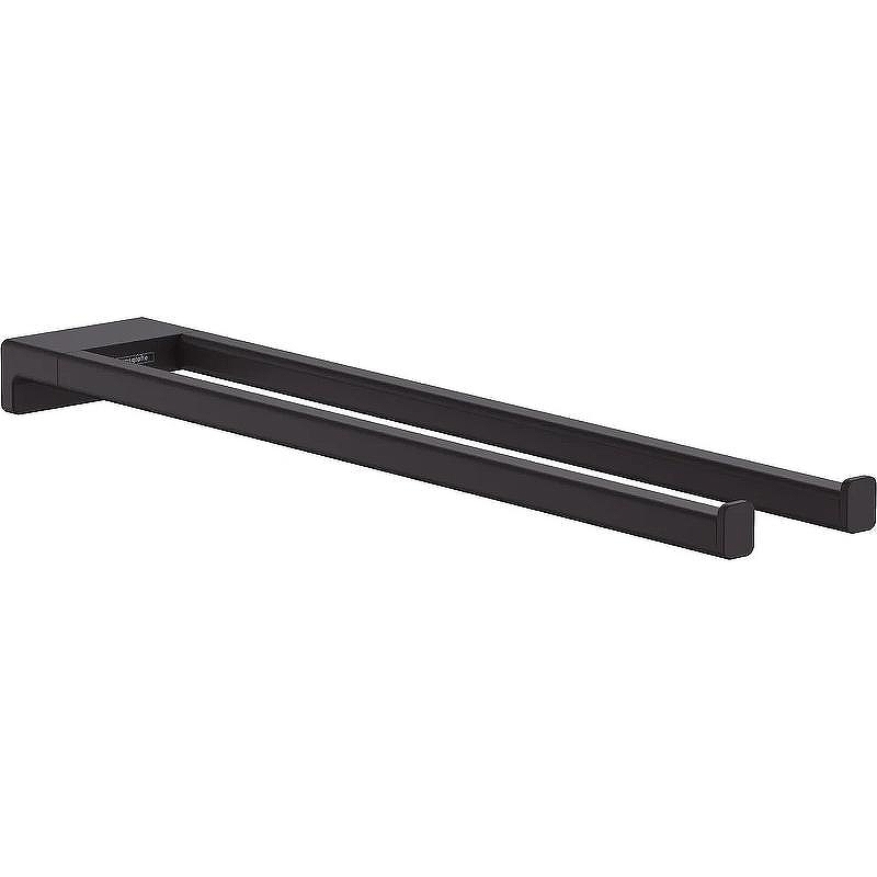 Полотенцедержатель Hansgrohe AddStoris 41770670 двойной Черный матовый